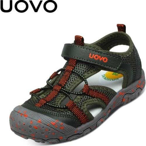 UOVO Brand 2021 new fashion child little boys Mixed Color sandals summer kids Sport beach shoe Rubber 3 4 5 6 7 8 9 10 year old