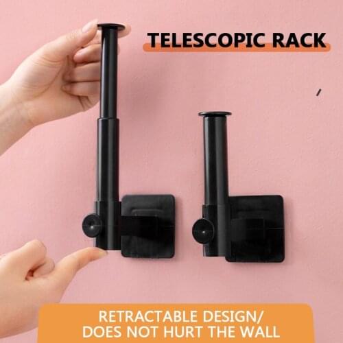 Retractable Hooks Kitchen Storage Rack Cutting Board Pot Lid Holder Wrap Film Toilet Paper Organizer Tissue Hanger Towel Rack