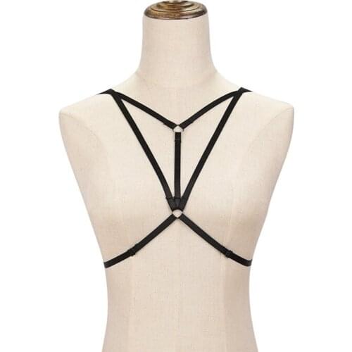 Womens Sexy Lingerie Hollow Cage Body Harness Bra Bandage Crop Top Bralette Bustier Underwear Bondage Lingerie