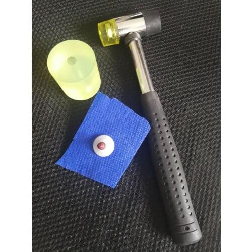 1set/lot 1pcs rubber hammer+1pcs base for hit hard washer toy joint for diy plush doll finsings--hard washer tool--over 60$ free