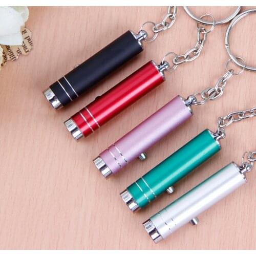 10pcs/lot LED UV Flash Light Portable Keychain Torch Mini Pen Pocket Pen Flashlight Emergency Camping Light