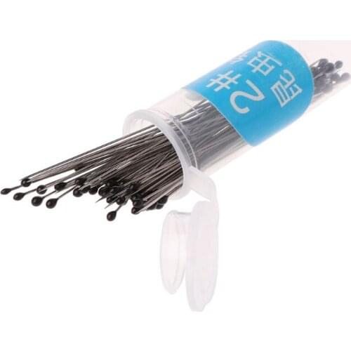 100 Pieces Insect Pins Specimen Pins Stainless Steel with Plastic Box for School Lab Entomology Dissection