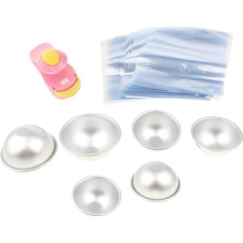 3pcs Bath ball Mold Soap Making Mould + Heat Sealer + 200 Heat Shrink Bags