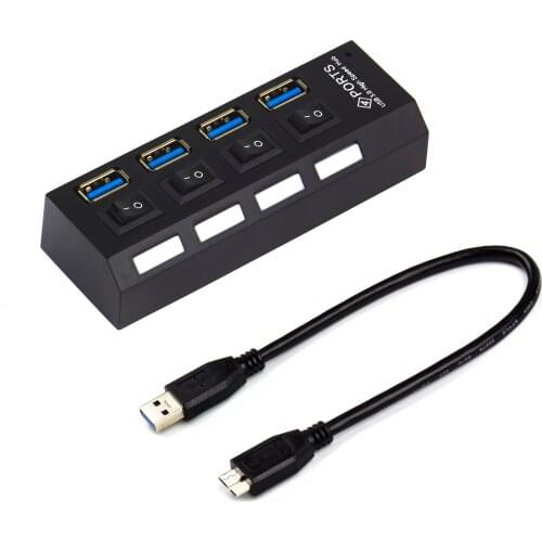 4 Port/7Port USB3.0 hub Splitter One For Four Multi-Port Computer Notebook U Disk Docking Station Converter With Independent Hub