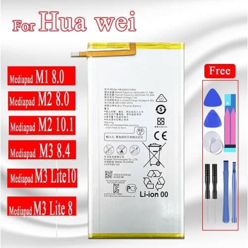 Tablet Battery for Huawei MediaPad M1 M2 M3 Lite 8.0 8.4 10 10.1 Media Pad M2 801L 801W 802L 803L A01W A01L CPN W09 CPN AL00 L09