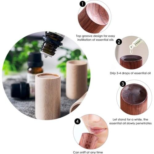 Essential Oil Wood Car Diffused Air Freshener Auto Interior Aroma Air Conditioning Cycle Perfume Car Accessory KDCW1
