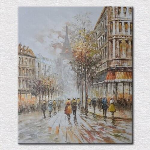 Free shipping canvas painting wall picture art paris canvas wall art home decor Pictures