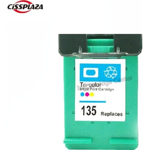 CISSPLAZA 1pk compatible For HP135 color ink cartridge for C8766HE DJ 6840/5740/Photosmart 2710/2610 Deskjet 460se,5943,5940