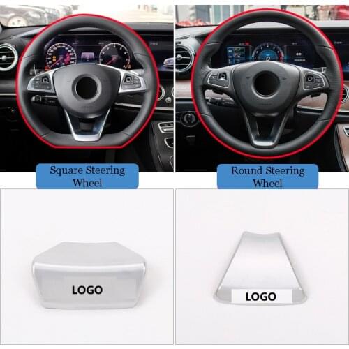 For A B C E Class GLA CLA GLC GLE GLS W213 W205 X253 Steering Wheel Emblem Decor Decal Sticker Badge Decoration AMG Logo