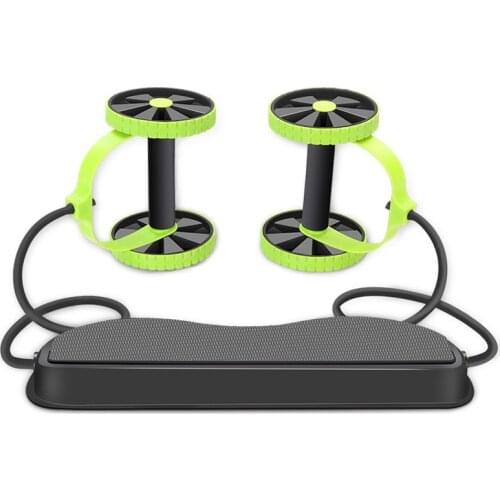 AB Wheels Roller Stretch Elastic Abdominal Resistance Pull Rope fitness Tool AB roller for Abdominal muscle trainer exercise