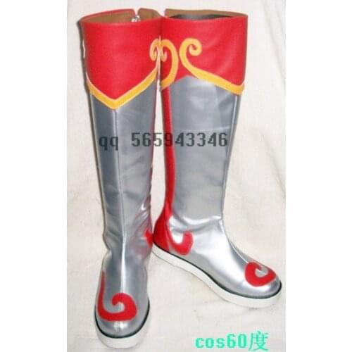 Dynasty Warriors Xiao Qiao Leather Rubber Cosplay Shoes S008