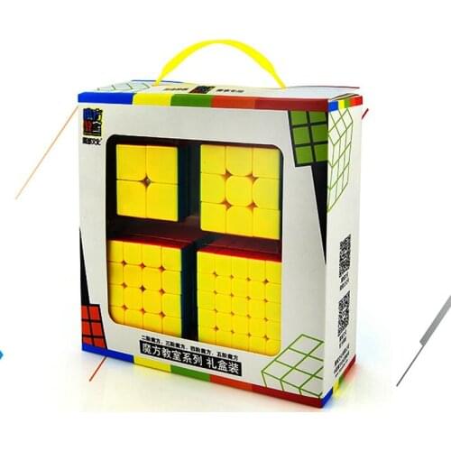 4PCS/Set Magic Cube Puzzle Logic Brain Teaser Gift Game Toys for Adults Children