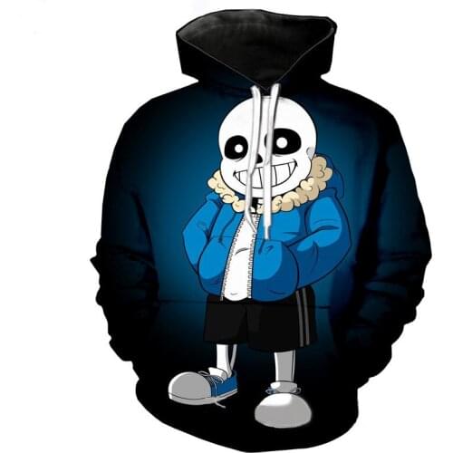 New Undertale skull hoodies 2020 new design Sans pattern 3D printing fashion men women hoodies sweatshirts tops mens clothing
