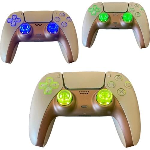 Thumb sticks Face Buttons DTF LED Kit Luminated D-Pad for PS5/ PS4 Controller Light DIY Gamepad Electronic Machine Accessories
