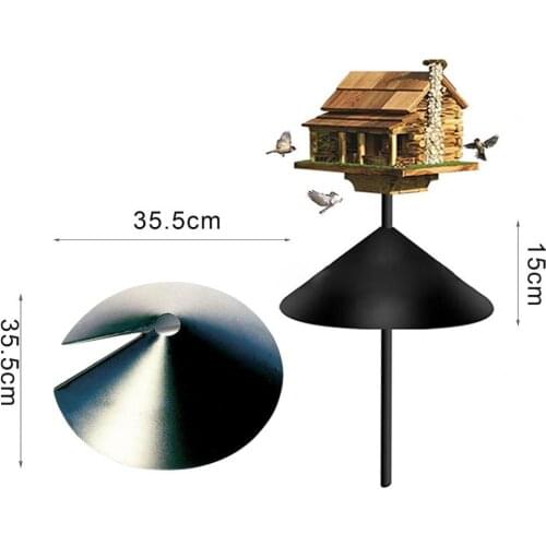 14 Inch Squirrel Baffle Aroundse Easy to Install Plastic Anti-rust Wide Squirrel Guard for Bird Feeders