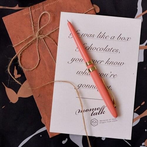 Simple Lady Finger Pretty Pen,Portable slim Fountain Pen Business Affairs Student Stationery Gift Pen