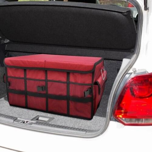 Collapsible Car Storage Box Backseat Car OrganizerTrunk Storage BagCar Organizer Folding Durable Organizer Car Accessories