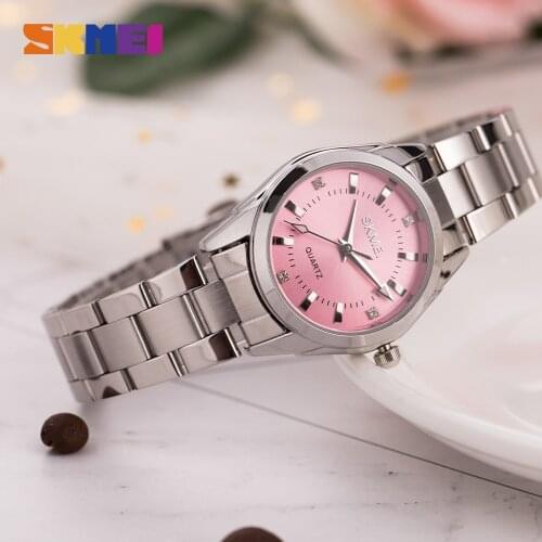 SKMEI Simple Ladies Girl Quartz Watch Top Brand Luxury Womens Watches Female Wristwatch Clock reloj mujer Support Dropshipping