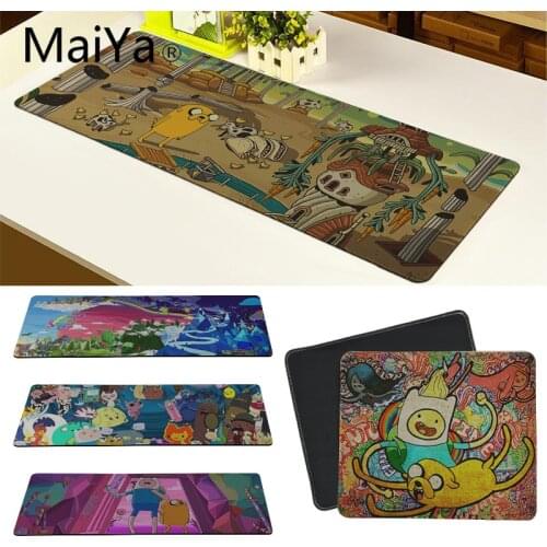 Maiya Top Quality Adventure Time Beautiful Anime Mouse Mat Free Shipping Large Mouse Pad Keyboards Mat