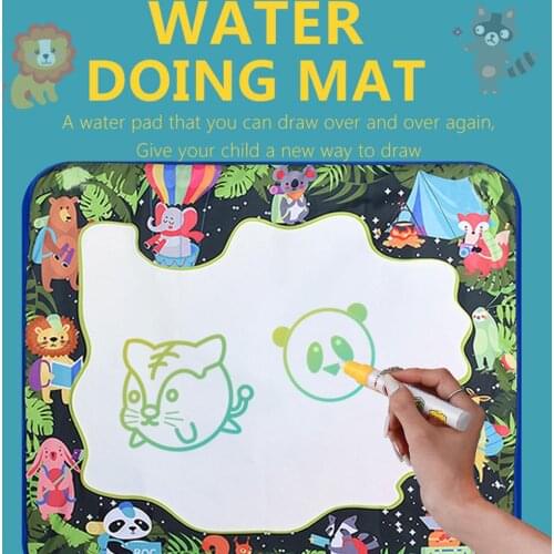Funny Magic Water Drawing Coloring Book Doodle Mat with Magic Pen Painting Drawing Board For Kids Toys Educational Toy