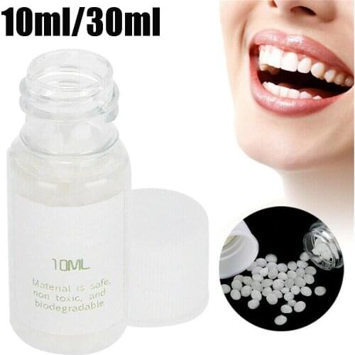 10/30ML Solid Tooth Temporary Replacement Filling Material Missing Denture Retainer Self-made Prosthesis Material DIY Repair Kit