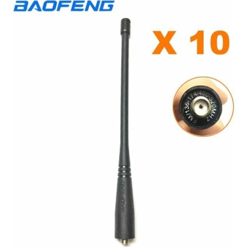 10Pcs Baofeng 136-174/400-520Mhz SMA-F Antenna For Baofeng UV-5R UV-5RA/B/C/D/E UV-B5 UV-B6 BF-F8HP Radio