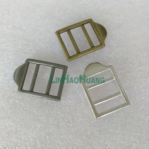 45pcs/lot 17.5mm metal alloy adjustable buckle bag backpack luggage slide buckle nickle/black/bronze free shipping 2016081403