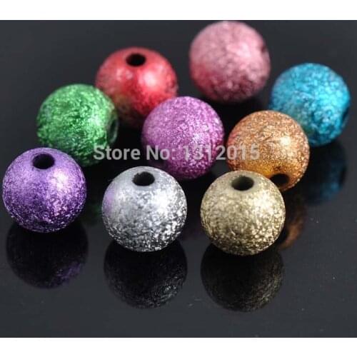 6mm 400pcs Mixed Charming Beads,Plastic Round Spacer round Beads For Jewelry making YKL0239-6