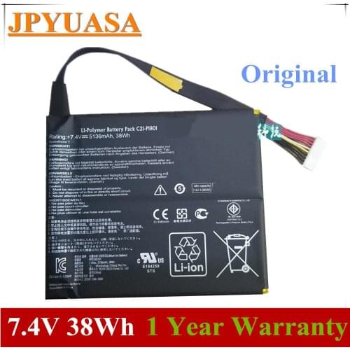 7XINbox 7.4V 5136mAh 38wh Original C21-P1801 Laptop Battery For ASUS Transformer Book AiO P1801 Tablet