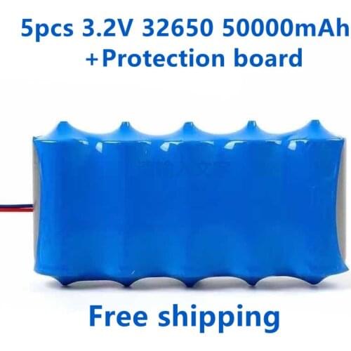 2021 new solar lamp battery 3.2V large capacity lithium battery solar street lamp floodlight battery with protection panel