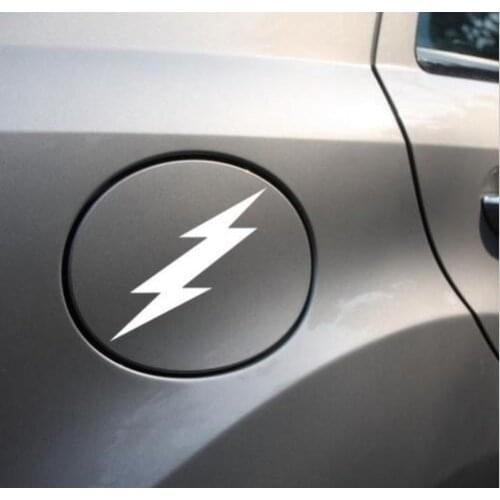Car Sticker Lightning Shaped Decorative Vinyl Adhesive Decals Auto Sticker 14cm