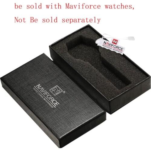Balck rectangle NAVIFORCE Watches Gift Box, Hard Card Material It will be sent with NAVIFORCE watches. not be sold separately