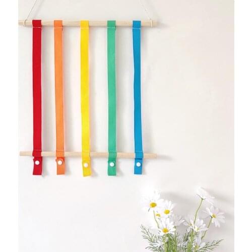 Hair Bow Holder Space-saving Decorative Hanging Design Hair Accessories Storage Belt for Girl