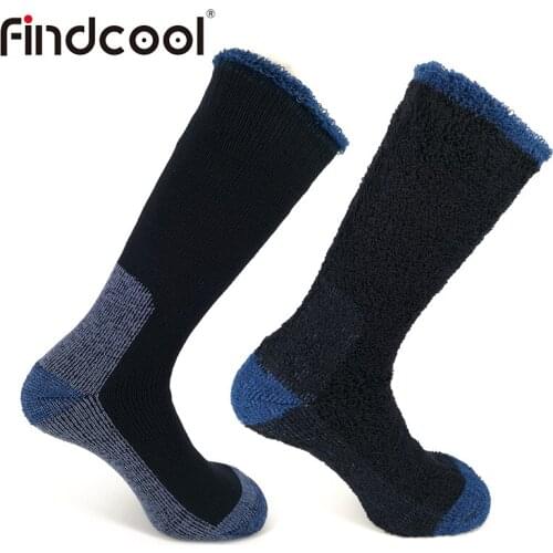 Findcool Merino Wool Walking Socks Hike Socks Outdoor Hiking Socks Unisex Thermal Warm Comfortable Breathable Camping Socks