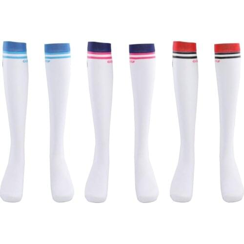 Golf Womens Stockings High Socks Girls Outdoor Stockings Breathable Elastic Cycling Tennis Sports Cotton Breathable Fitness