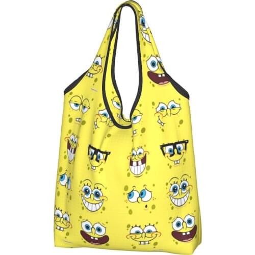 Sponge5 Canvas Bag Woman Shoulder Bag Anime mr krabs Ins Shipping Bag