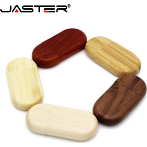 JASTER Wood usb Flash Drive pendrive 4GB 16gb 32gb 64gb Pen Gifts memory stick U Disk photography wedding gifts 1PCS free logo