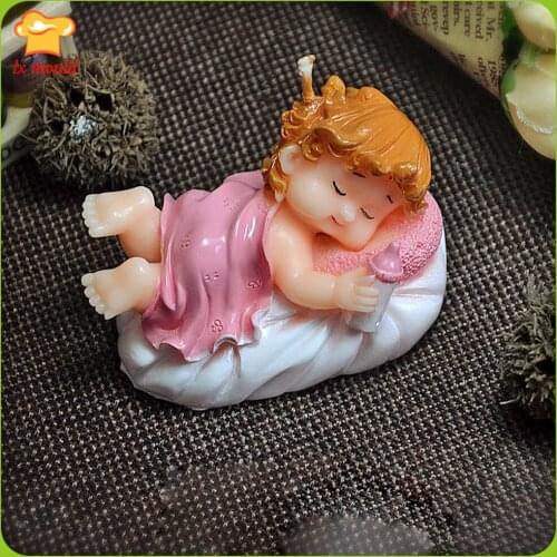 LXYY Naughty Male and Female Baby Silicone Molds Birthday Party Candle Mold Cake Decoration Chocolate Soap Mould