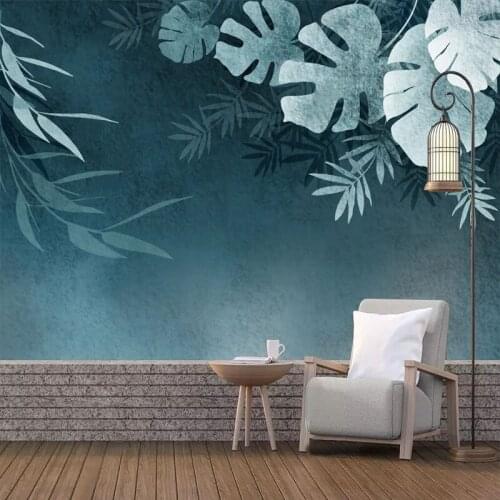 Custom Mural Wallpaper Modern Tropical Forest Art Fresco Living Room TV Sofa Bedroom Background Wall Decor Papel De Parede Sala