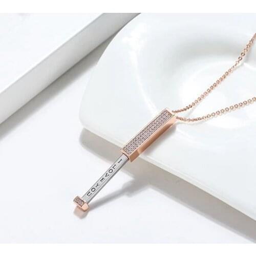 Letter I Love You Openable Pendant Neckalces For Women Men Fine Zicron Jewelry Gift For The One You Love