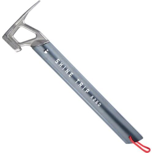 Outdoor Picnic Camping Tent Hammer Climbing Hiking Stainless Steel Tent Nail Puller Hammer Mountaineering Tent Peg AccessoriesZi