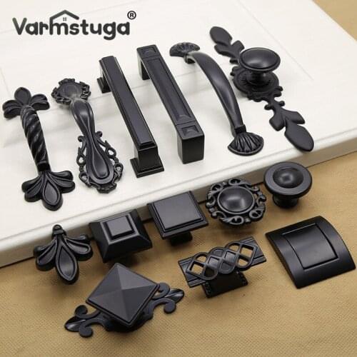 American Style Piano Black Hardware Cabinet Knob Cabinet Handle European Style Garden Cabinet Handle Cabinet Knob Door Pull