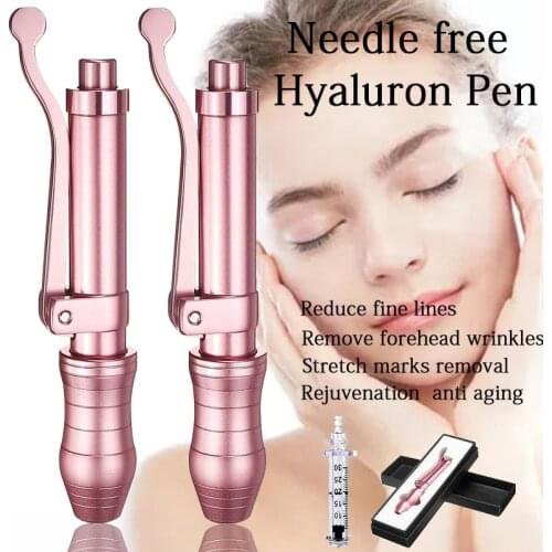 Portable 0.3ml Painless Hyaluronic Pen Hayluron Acid Injection Stainless High Pressure Atomizer for Lip Filling Wrinkle Removal
