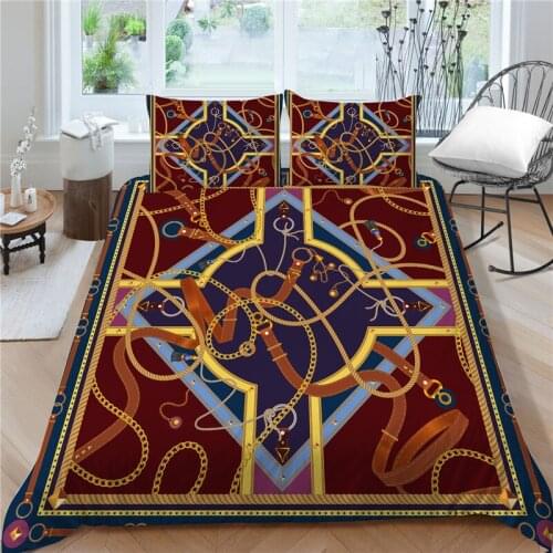 Bedding Set Queen Size Comforter Cover Set 2/3 Piece Boys Girls Unique Design Bed Set Classic Luxury