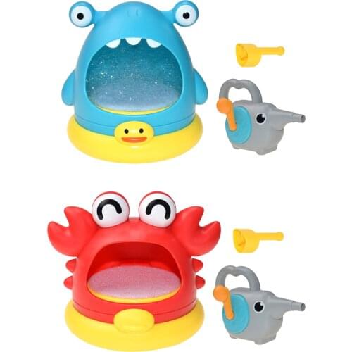 Lovely Shark Bubble Bath Baby Bathtub Pool Baby Shower Floating Water Toys Bubble Blower