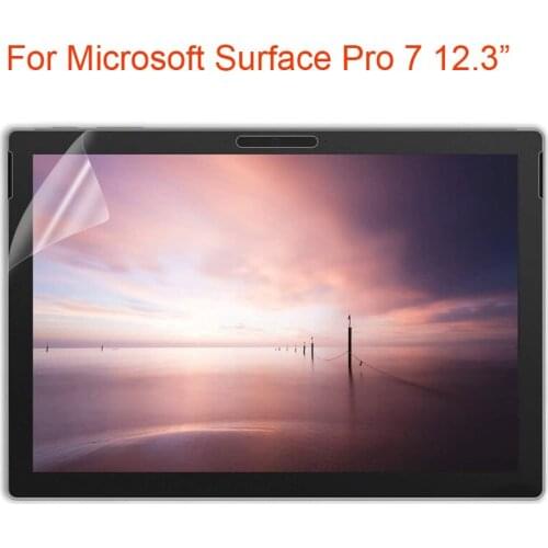100pcs/lot Transparent Screen Protector for Microsoft Surface Pro 7 12.3 inch HD Clear Protector film
