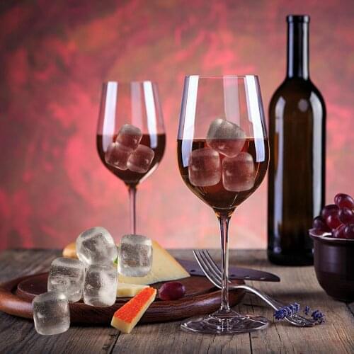 1PC Transparent Whisky Stones Ice Drinks Beer Wine Beverage Cooler Cubes Wine Cooler Bar Set Chiller Bar Supplies