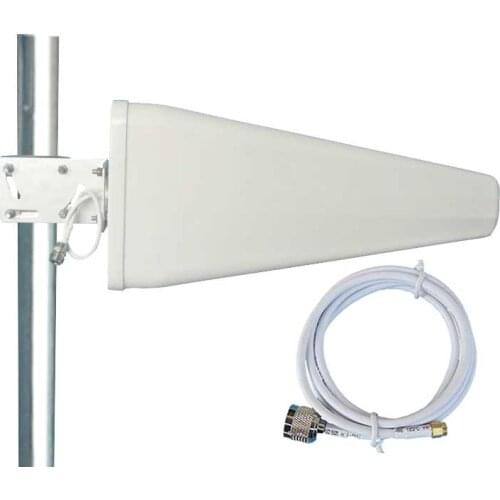 Wide Band Log Periodic Yagi Antenna with 32ft cable for MOFI4500 Cellular 4G LTE Router mofi 4500 External aerial