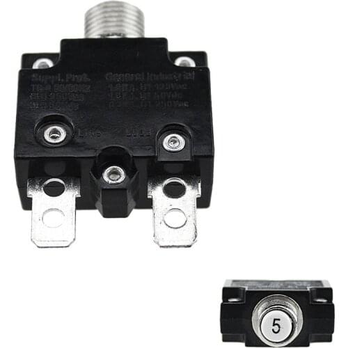 Thermal Overload Protector Push Button Switch Mini Thermal Circuit Breaker 5A/10A/15A/20A/30A
