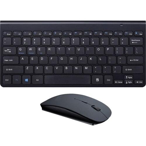 Ultra Slim Wireless Keyboard and Mouse Combo with USB Nano Receiver